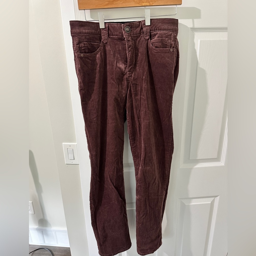 Democracy Natalie Absolution Purple Straight Leg Corduroy Pant